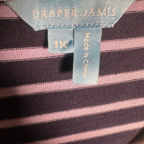 Draper James Striped Tee 1X NWOT - Picture 6 of 6